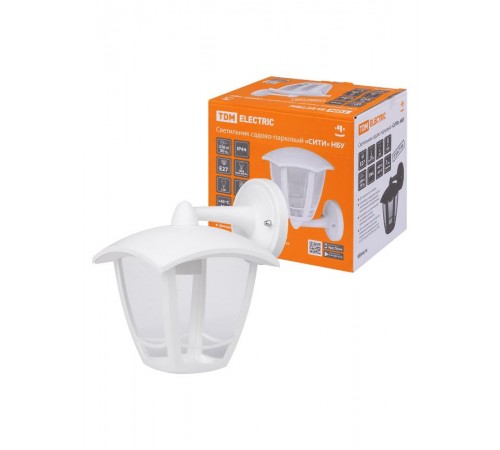 Светильник садово-парковый "СИТИ" НБУ 07-60-002 У1 4-х гранник настенный вниз белый  SQ0330-1312  TDM