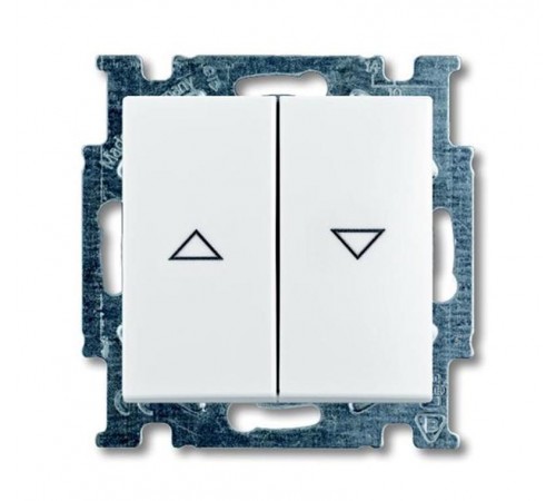 ABB Basic 55 Альп. белый Выключатель жалюзийный  1012-0-2140   2CKA001012A2140  ABB