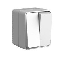 AtlasDesign Profi54 Серый О/У Выключатель 2-клавишный 10 АХ  ATN543051  SE