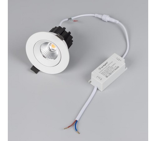 Светильник MS-ATOLL-BUILT-TURN-R94-10W Day4000 (WH, 36 deg, 230V) (Arlight, IP54 Металл, 5 лет) 039067  Arlight