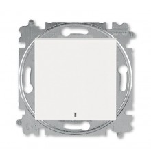 ABB Levit Жемчуг / ледяной Выключатель кнопочный 1-кл. с подсветкой  3559H-A91447 68W  2CHH599147A6068  ABB