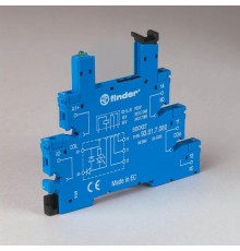 Розетка с винтовыми клеммами (с зажимной клетью) для реле 34 серии; питание 24В АС/DC; в комплекте пластиковая клипса; опции: LED  93010024  Finder