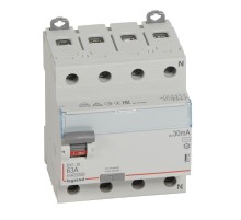 Выключатель дифференциальный (УЗО) DX3-ID 4п 63А 30мА тип AC  411704  Legrand