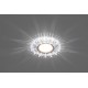 Светильник точечный встраиваемый под лампу, с LED подсветкой CD910 15LED*2835 SMD 4000K, MR16 50W G5.3, прозрачный, хром  28893  FERON