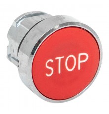 Механизм исполнительный кнопки "STOP" XB4 красный плоский возвратный без фиксации IP65  XB4BA-4158C-65  EKF