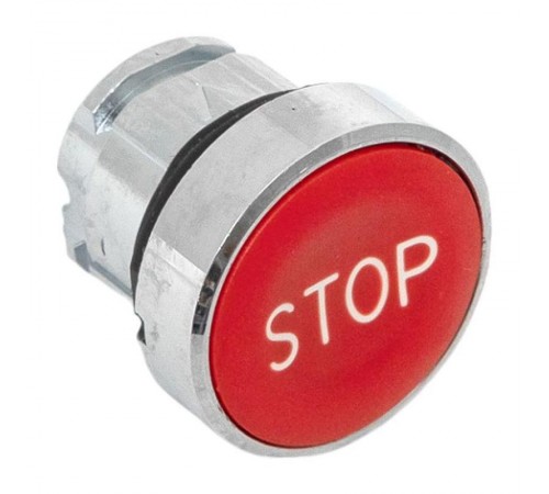 Механизм исполнительный кнопки "STOP" XB4 красный плоский возвратный без фиксации IP65  XB4BA-4158C-65  EKF