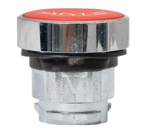Механизм исполнительный кнопки "STOP" XB4 красный плоский возвратный без фиксации IP65  XB4BA-4158C-65  EKF