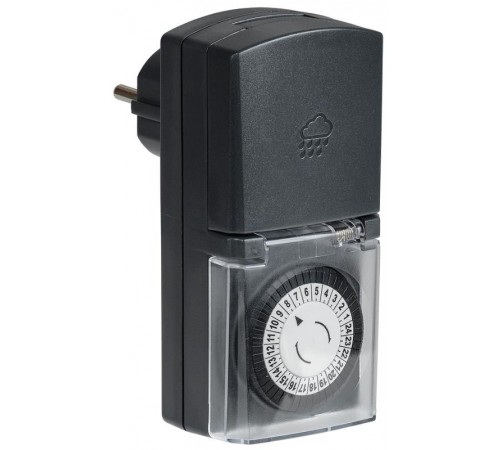 РТМ-4 Розетка-таймер механ. 30мин 24ч 48on/off 16А IP44  ERT-20-1-16-S-30-0-44-K01  IEK