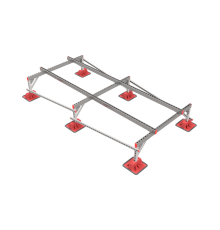 Опорная конструкция для установки оборудования TECHNORAPTOR LIGHTFOOT 1500х3000 тип 1 HD  KM-TR-LTF-SSEI-1500-3000-1 HD  КМ - профиль