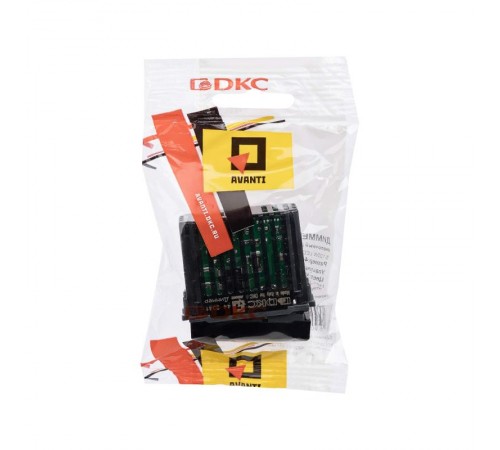 Диммер кнопочный модульный для LED ламп, "Avanti", "Черный матовый", 1 модуль  4412341  DKC