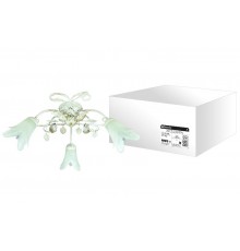 Люстра НПБ 08-02 Луиза 3х40Вт ЛН Е14 белый с золотом  SQ0370-0014  TDM