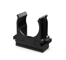 Крепёж-клипса для труб Полистирол черная д20 (100шт/1500шт уп/кор)  PR.02720ч  Промрукав