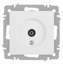 Розетка Intro Accent 6-301-01М TV одиночная, IP20, СУ, белый матовый  Б0063603  Intro