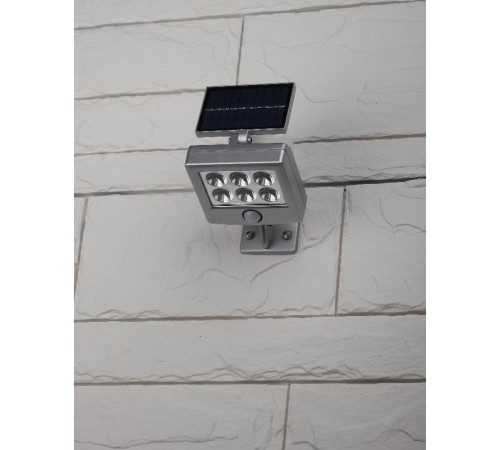 ERAFS048-08 Прожектор с датчиком движения, на солнечной батарее, 6LED, 150 lm  Б0044248  ЭРА