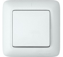ПРИМА С/У Белый Выключатель 1-клавишный 10А (в сборе) (опт.упак.)  VS1U-116-B  Schneider Electric