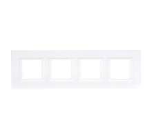 Axolute декоративные накладки прямоугольной формы, горизонтальные, цвет белый, на 2+2+2+2 модуля  HA4802M4HHD  Legrand