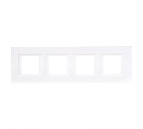 Axolute декоративные накладки прямоугольной формы, горизонтальные, цвет белый, на 2+2+2+2 модуля  HA4802M4HHD  Legrand
