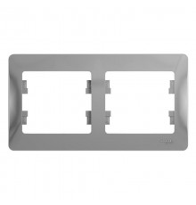 Glossa Алюминий Рамка 2-ая, горизонтальная  GSL000302  SE