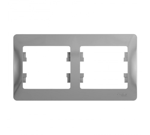 Glossa Алюминий Рамка 2-ая, горизонтальная  GSL000302  SE