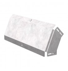 Угол вертикальный внешний 45 градусов с крышкой Стандарт 600х100   PR16.0582  Промрукав