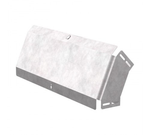 Угол вертикальный внешний 45 градусов с крышкой Стандарт 600х100   PR16.0582  Промрукав