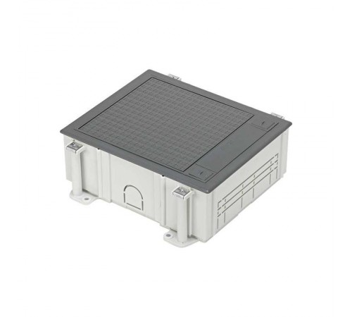 Simon Connect Монтажная коробка под люк в пол на 3 S-модуля, в бетон, глубина 80-130 мм, пластик  G33  Simon