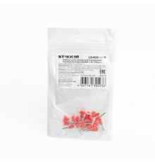 Наконечник штыревой втулочный изолированный НШВИ 1-8, LD405-108 (DIY упаковка 25 шт)  39376  STEKKER