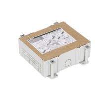 Simon Connect Монтажная коробка под люк в пол на 3 S-модуля, в бетон, глубина 80-130 мм, пластик  G33  Simon