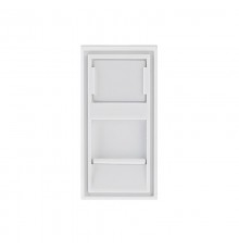 Вставка Mosaic 22,5x45, на 1 порт со шторкой  03-0260  REXANT