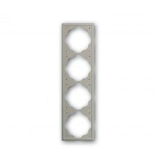 Рамка 4-постовая серия impuls цвет шампань-металлик  1754-0-4223   2CKA001754A4223  ABB