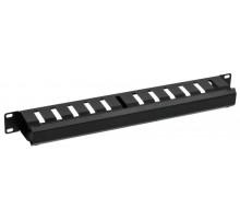 ITK by ZPAS Органайзер мет. с крышкой 19" 1U 12 сл. черн.  ZP-CO05-1U-12-M-C  ITK