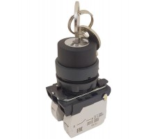 КПЕ 1111 -К УХЛ3, чёрный, 1но+1нз, ключ на 2 положения с фиксацией, IP40, переключатель  (ЭТ)   ET012432  Электротехник