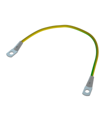 Проводник заземляющий универсальный М8 L=1000 (медный провод с наконечниками)  PZU M8-1000  КМ-профиль