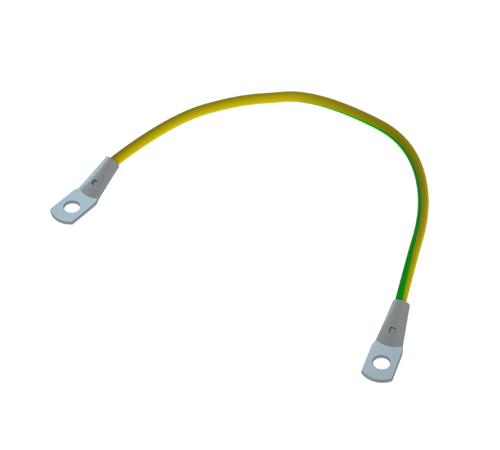 Проводник заземляющий универсальный М8 L=300 (медный провод с наконечниками)  PZU M8-300  КМ-профиль