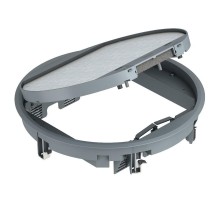 Лючок GESR9-2U (универсальный) 12xModul45 (полиамид,серый) (GESR9-2U12T 7011)  7405465  OBO Bettermann