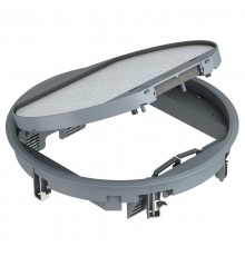 Лючок GESR9-2U (универсальный) 12xModul45 (полиамид,серый) (GESR9-2U12T 7011)  7405465  OBO Bettermann