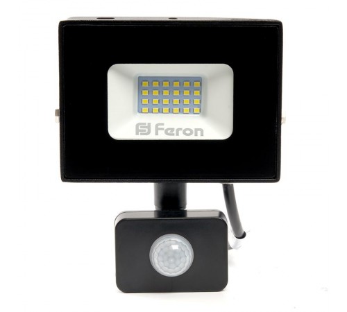 Прожектор светодиодный с датчиком LL-907 IP44 30W 6400K  29557  Feron