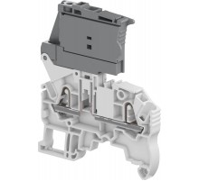 Клемма втычная ZK2,5-SF - держатель предохранителя 5x20 мм - серая - 2,5 мм?, 2 зажима  1SNK706410R0000  TE