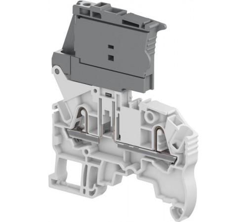 Клемма втычная ZK2,5-SF - держатель предохранителя 5x20 мм - серая - 2,5 мм?, 2 зажима  1SNK706410R0000  TE