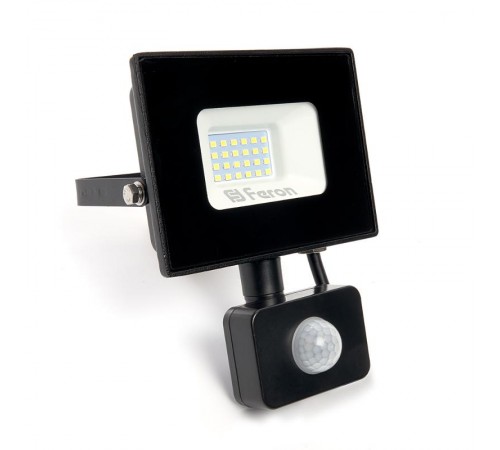 Прожектор светодиодный с датчиком LL-907 IP44 30W 6400K  29557  Feron