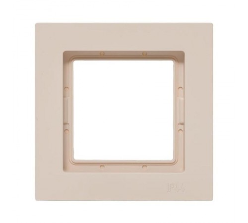 1 - местная рамка, IP44, кремовая, пластик Эпика  UP1-FPI-01-44 EKF