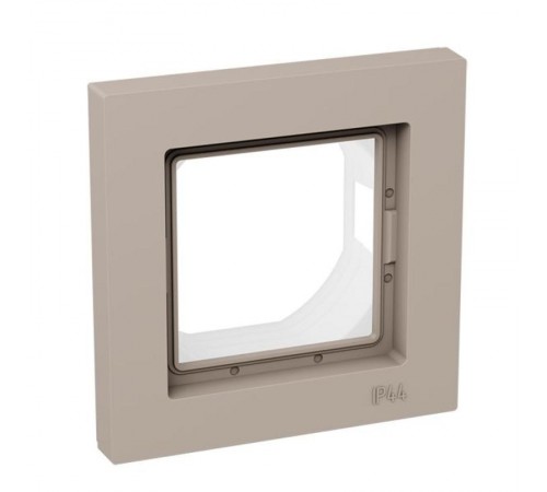 1 - местная рамка, IP44, кремовая, пластик Эпика  UP1-FPI-01-44 EKF