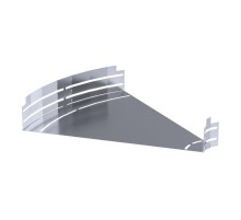Угол горизонтальный изменяемый 0-45 градусов Стандарт INOX (AISI 316) 500х80  PR16.3630  Промрукав