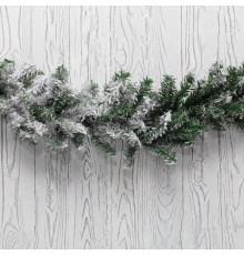 Заснеженный еловый шлейф 2.7 м,  26 см, ПВХ  307-122  NEON-NIGHT