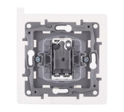 Переключатель одноклавишный IP44 - Legrand Etika - 10А 250В безвинтовые зажимы - белый  672207  Legrand