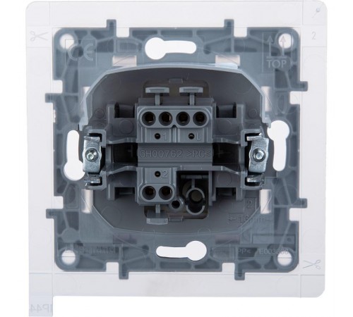 Переключатель одноклавишный IP44 - Legrand Etika - 10А 250В безвинтовые зажимы - слоновая кость  672307  Legrand