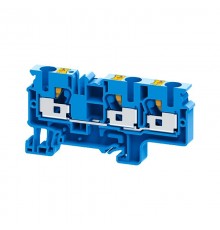 Клемма с 3-мя контактами push-in OptiClip СP-10-TRIPLET-I-BU-синий  331853  КЭАЗ