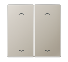 Клавиша для KNX кнопки, 2 группы с символами "стрелки"; металл; нержавеющая сталь  ES102P  Jung