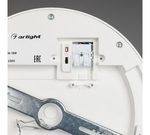 Светильник CL-FIOKK-R180-12W Day4000-MIX (WH, 120 deg, 230V) (arlight, IP44 Пластик, 3 года)  034466  Arlight