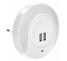 Светильник-ночник 001 круг USB датчик осв. 220В  LDNN5-001-SQ-P-00-S-K01  IEK